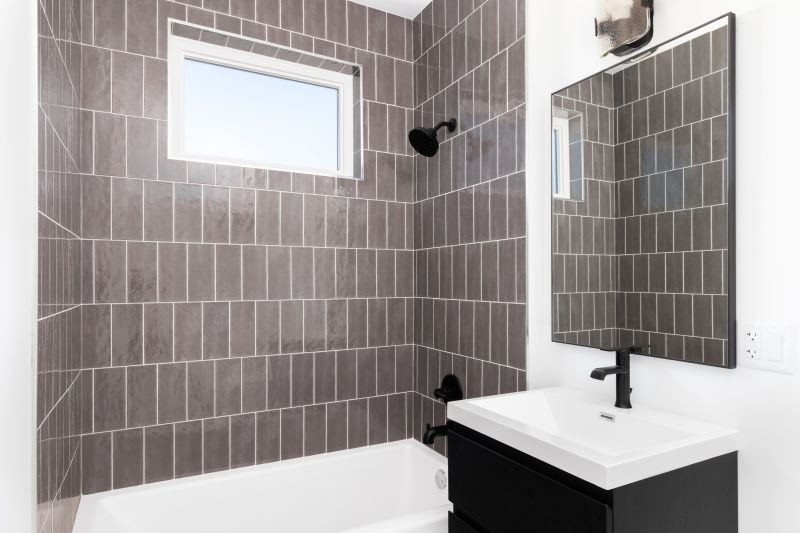 Accent Wall with Patterned Tiles